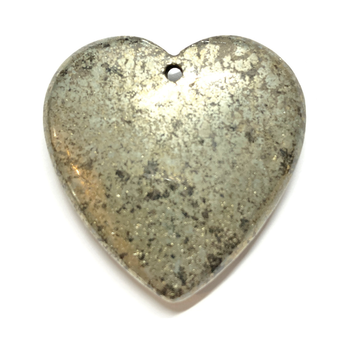 Pendentif Coeur en Pyrite