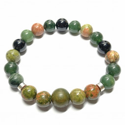 Bracelet Boules 3 Pierres