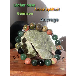 Bracelet Boules 3 Pierres