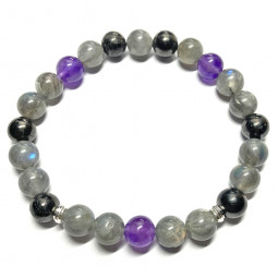 Bracelet Boules 3 Pierres.