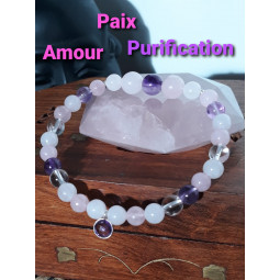 Bracelet Boules 3 Pierres