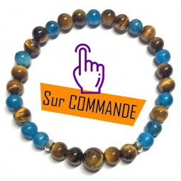 Bracelet Apatite & Oeil de Tigre