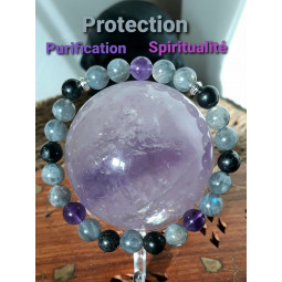 Bracelet Boules 3 Pierres.