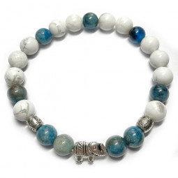 Bracelet Apatite & Howlite