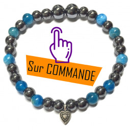 Bracelet Apatite & Hématite