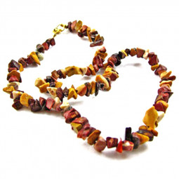 Collier Baroque en Jaspe Mokaïte