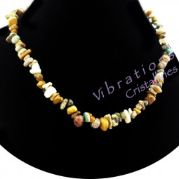 Collier Baroque en Jaspe Orbiculaire