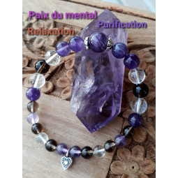 Bracelet Boules 3 Pierres.