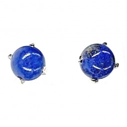 Boucles d'Oreilles en Lapis-Lazuli & Argent