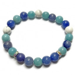 Bracelet Boules 3 Pierres