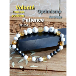 Bracelet Boules 3 Pierres.