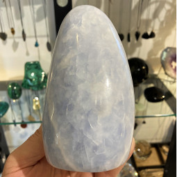 Forme libre en Calcite Bleue
