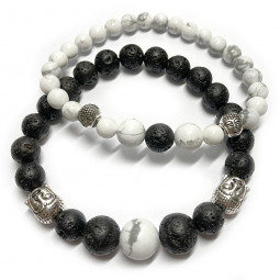 Bracelets Couple 2 Pierres