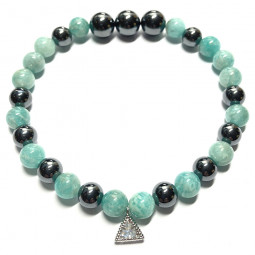 Bracelet Amazonite & Hématite