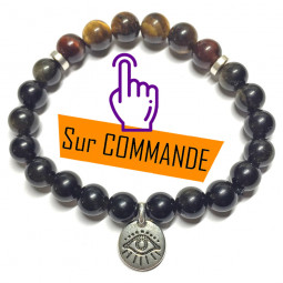 Bracelet Boules 3 Pierres