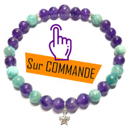 Bracelet Amazonite & Améthyste