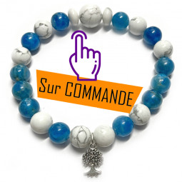 Bracelet Apatite & Howlite