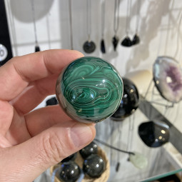 Sphère en Malachite de 45 mm