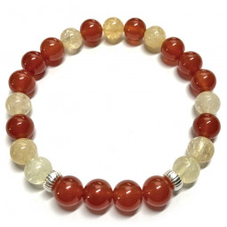 Bracelet en Cornaline & Citrine