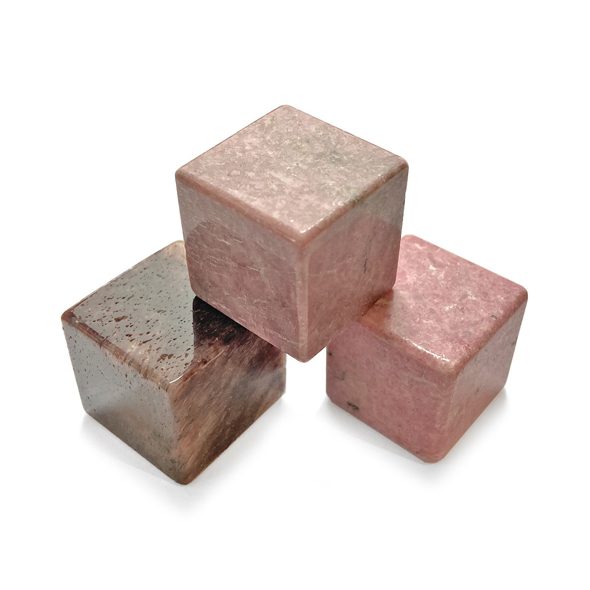 Cube en Rhodonite