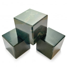 Cube en Jaspe Héliotrope