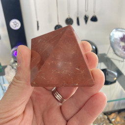 Pyramide en Jaspe Rouge