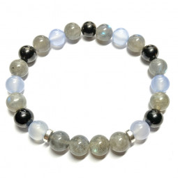 Bracelet Boules 3 Pierres.
