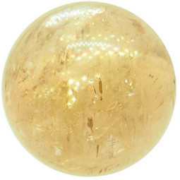 Sphère en Calcite Optique Jaune