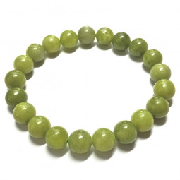 Bracelet Boules en Jade Néphrite