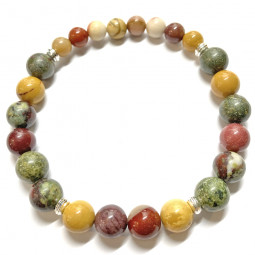 Bracelet en Jaspe Mokaïte & Dragon Stone