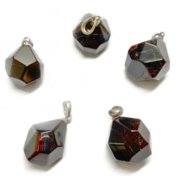 Pendentif en Grenat et Argent