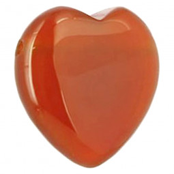 Pendentif Coeur en Cornaline