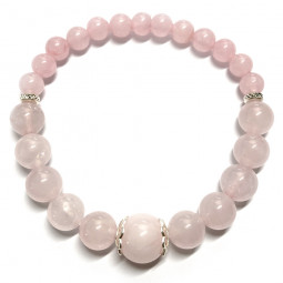 Bracelet en Quartz Rose