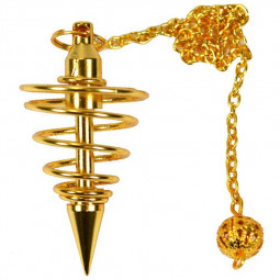 Pendule Spirale en Laiton