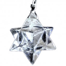 Pendule Merkaba en Cristal de Roche