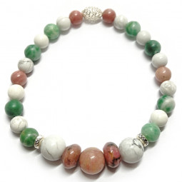 Bracelet Boules 3 Pierres