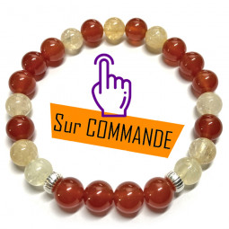 Bracelet en Cornaline & Citrine