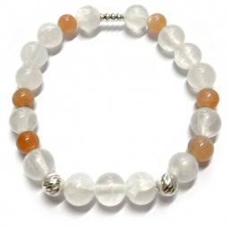 Bracelet en Pierre de Soleil & Sélénite