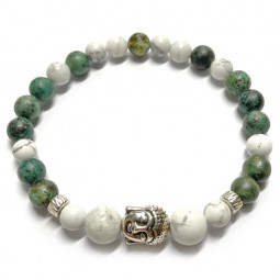 Bracelet en Howlite & Turquoise