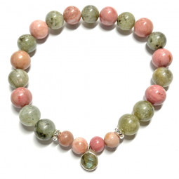Bracelet Rhodonite & Labradorite