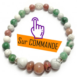 Bracelet Boules 3 Pierres