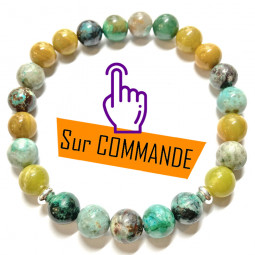 Bracelet en Jaspe Opale & Turquoise