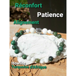 Bracelet en Howlite & Turquoise