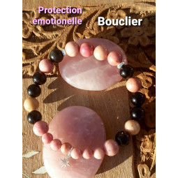 Bracelet Rhodonite & Oeil Céleste
