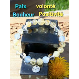 Bracelet Boules 3 Pierres