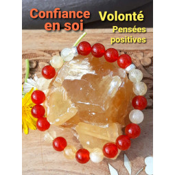 Bracelet en Cornaline & Citrine