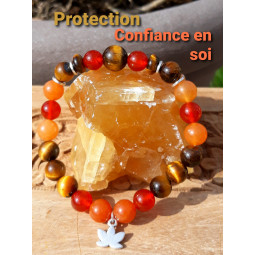 Bracelet en Cornaline & Oeil de Tigre