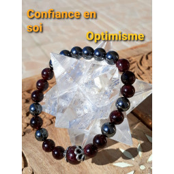 Bracelet Grenat & Hématite