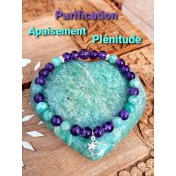 Bracelet Amazonite & Améthyste