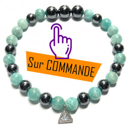 Bracelet Amazonite & Hématite